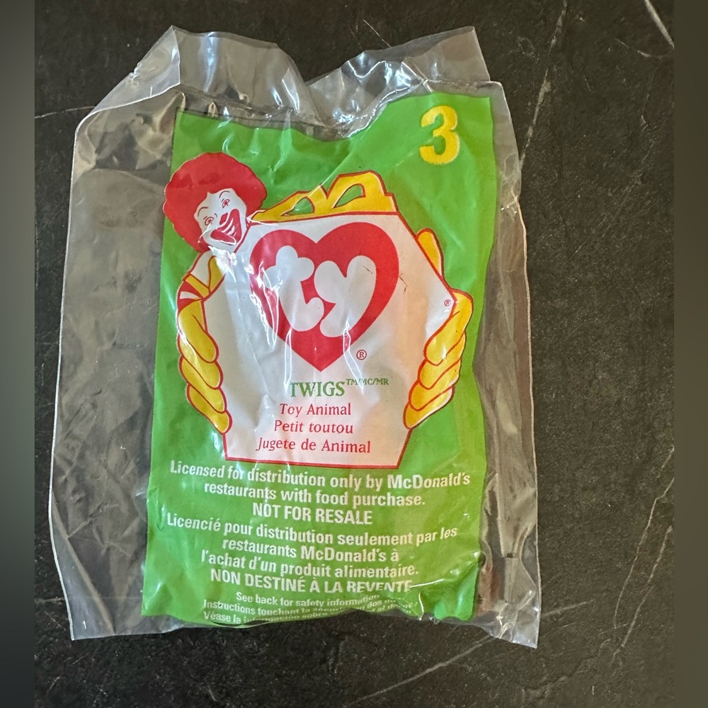 New McDonald’s Ty Teenie Beanie Babies Giraffe - Twigs #3